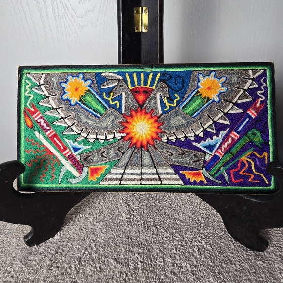 Other - Mexican Folk Art Huichol Yarn Painting